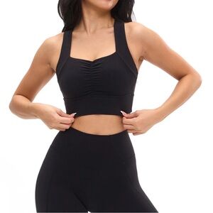 BuffBunny Black Sports Bra, size S